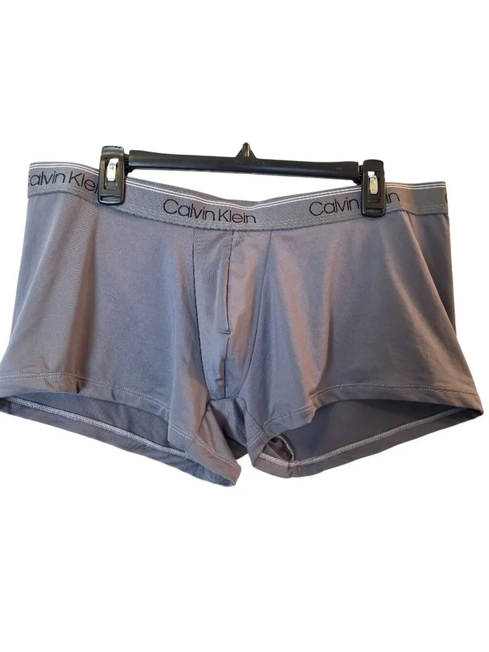 Calvin Klein Microfiber Stretch Low-Rise Trunks Men’s 2XL Gray NWOT
